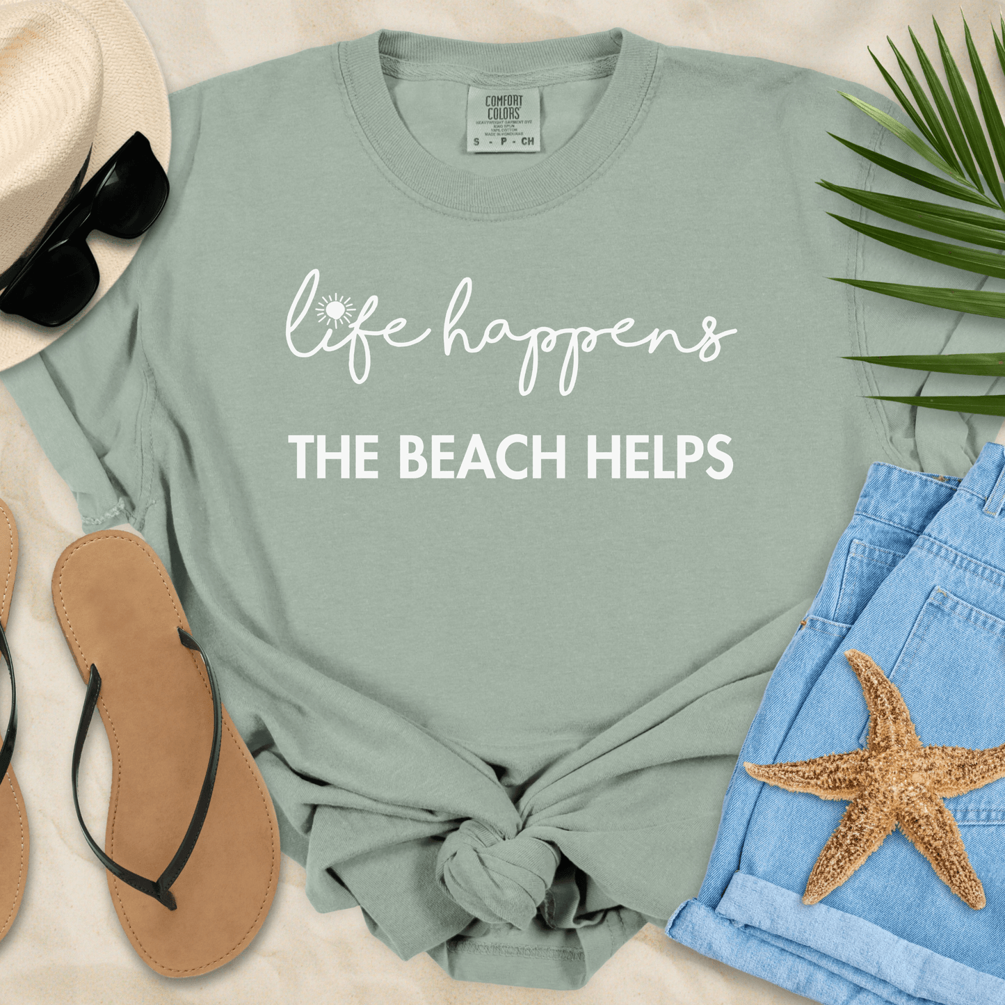 Life Happens The Beach Helps T-shirt