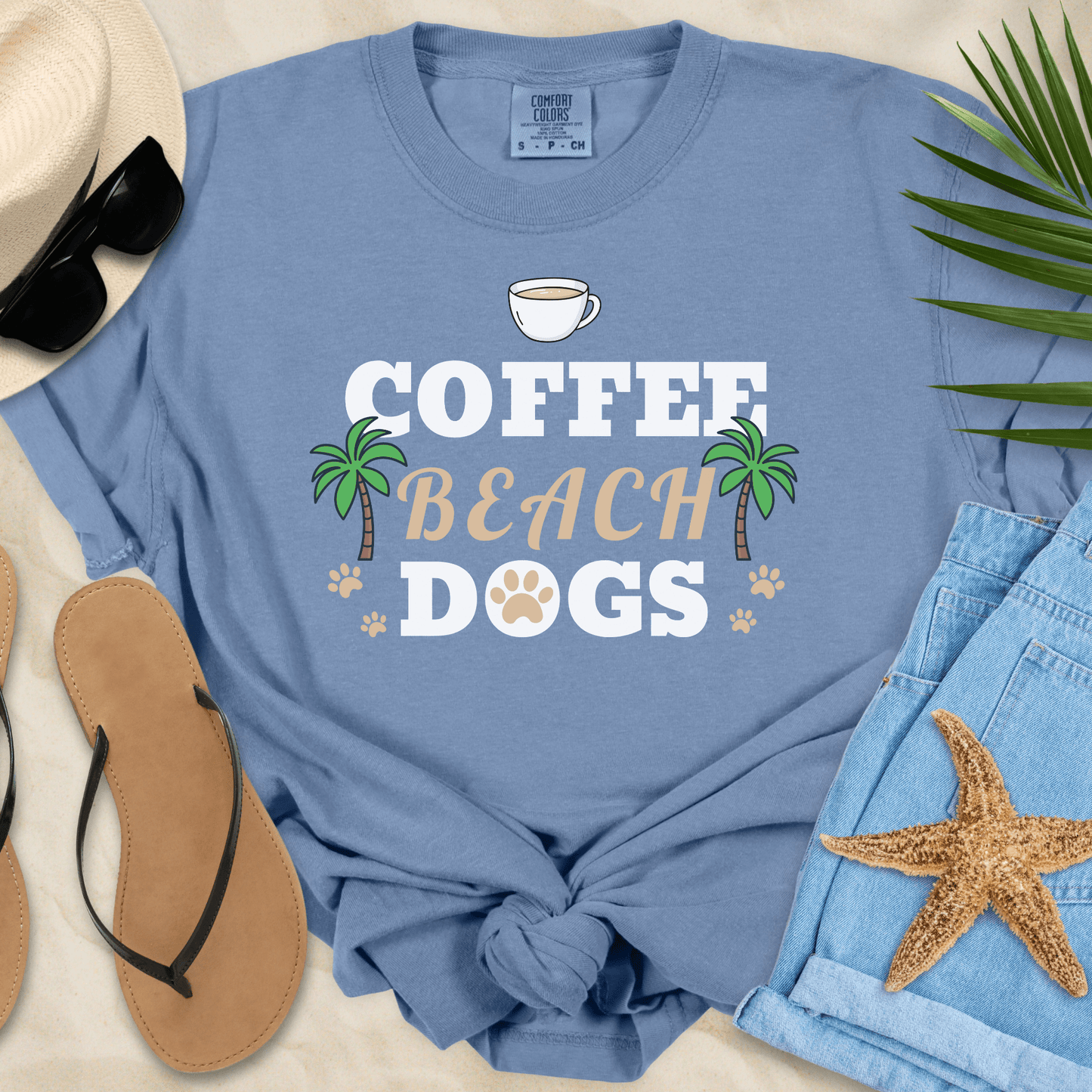 Coffee Beach Dogs T-shirt