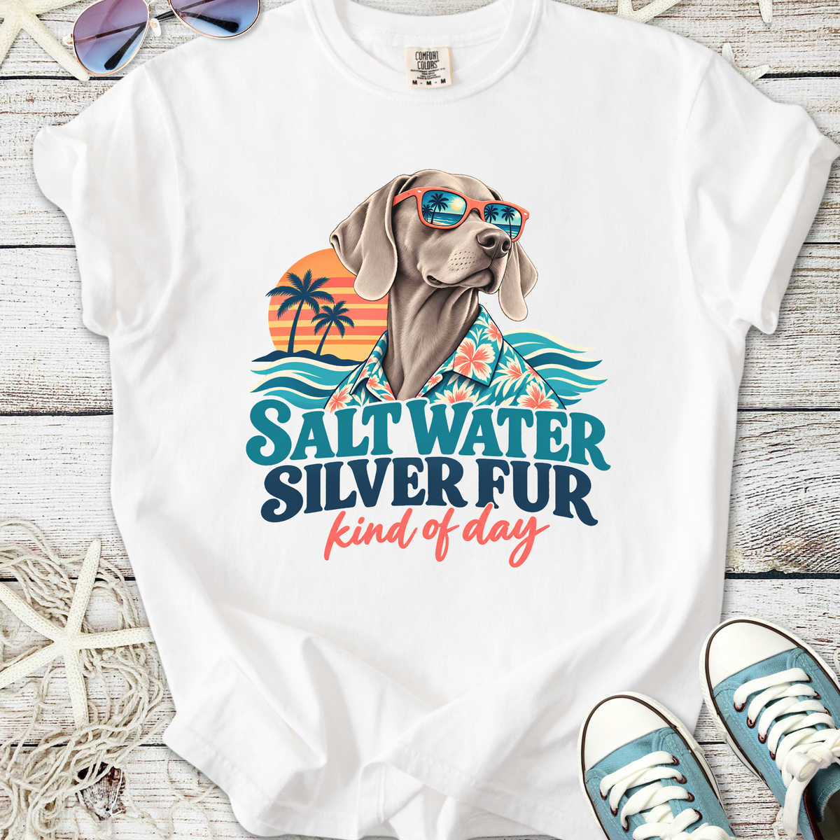 Salt Water Silver Fur T-Shirt