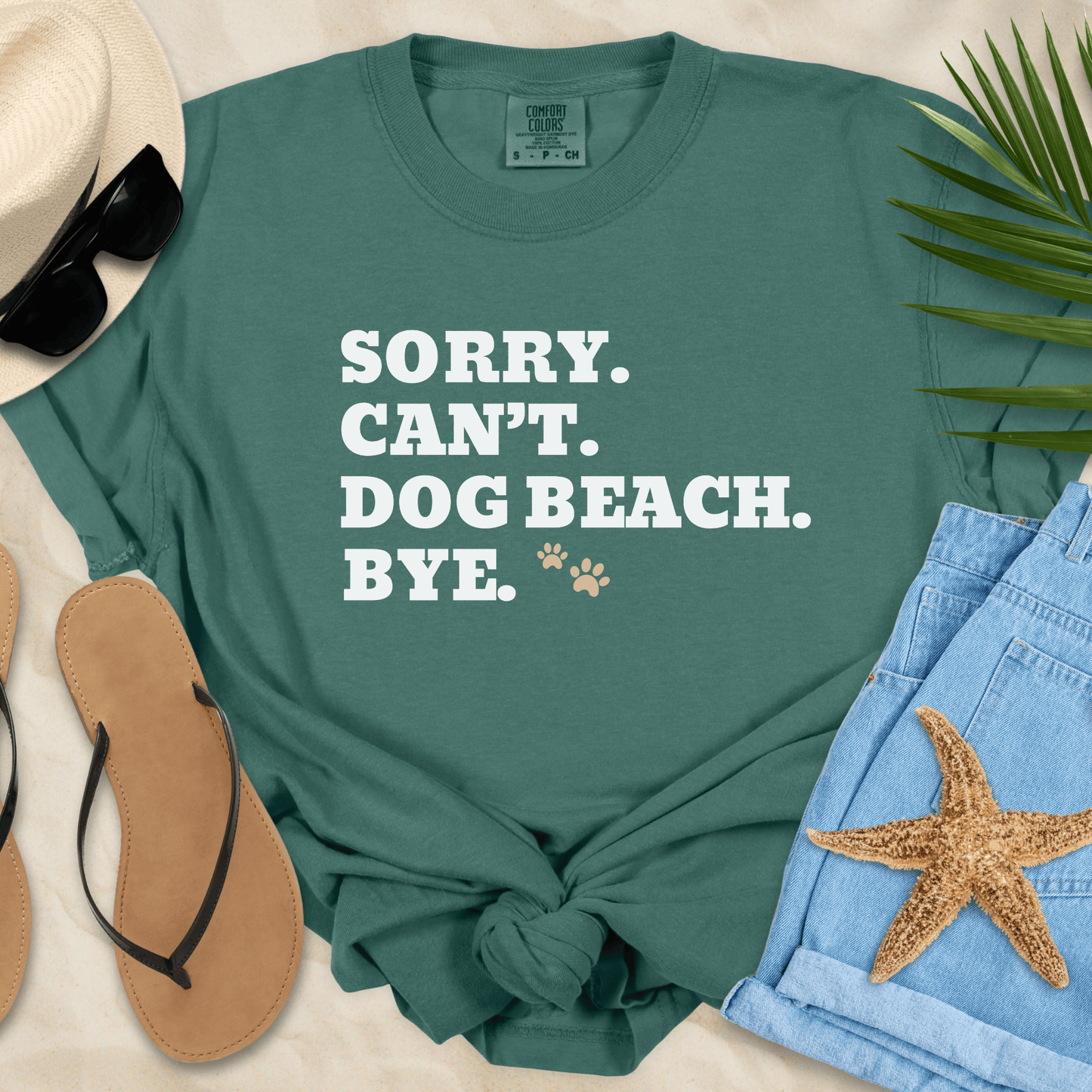 Sorry Can't Dog Beach Bye T-Shirt  T-Shirt