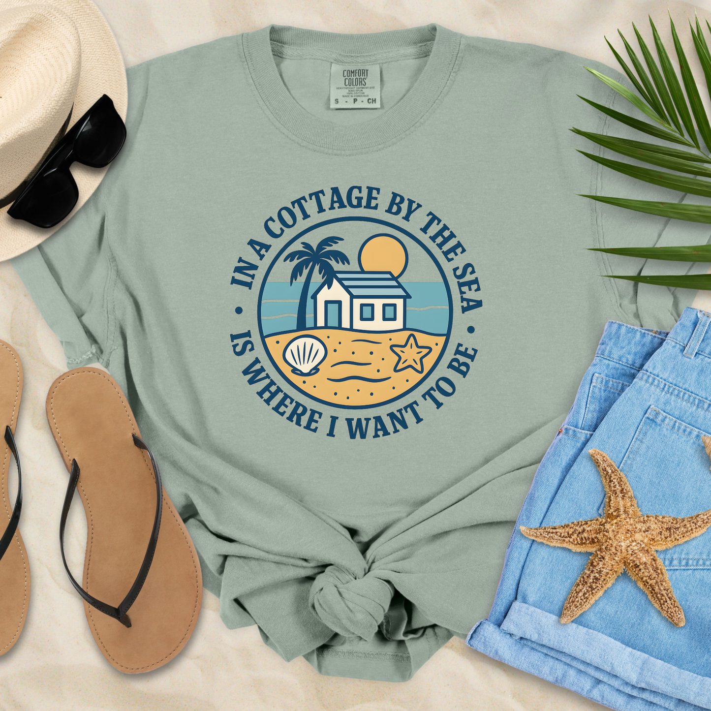 In A Cottage By The Sea  T-Shirt