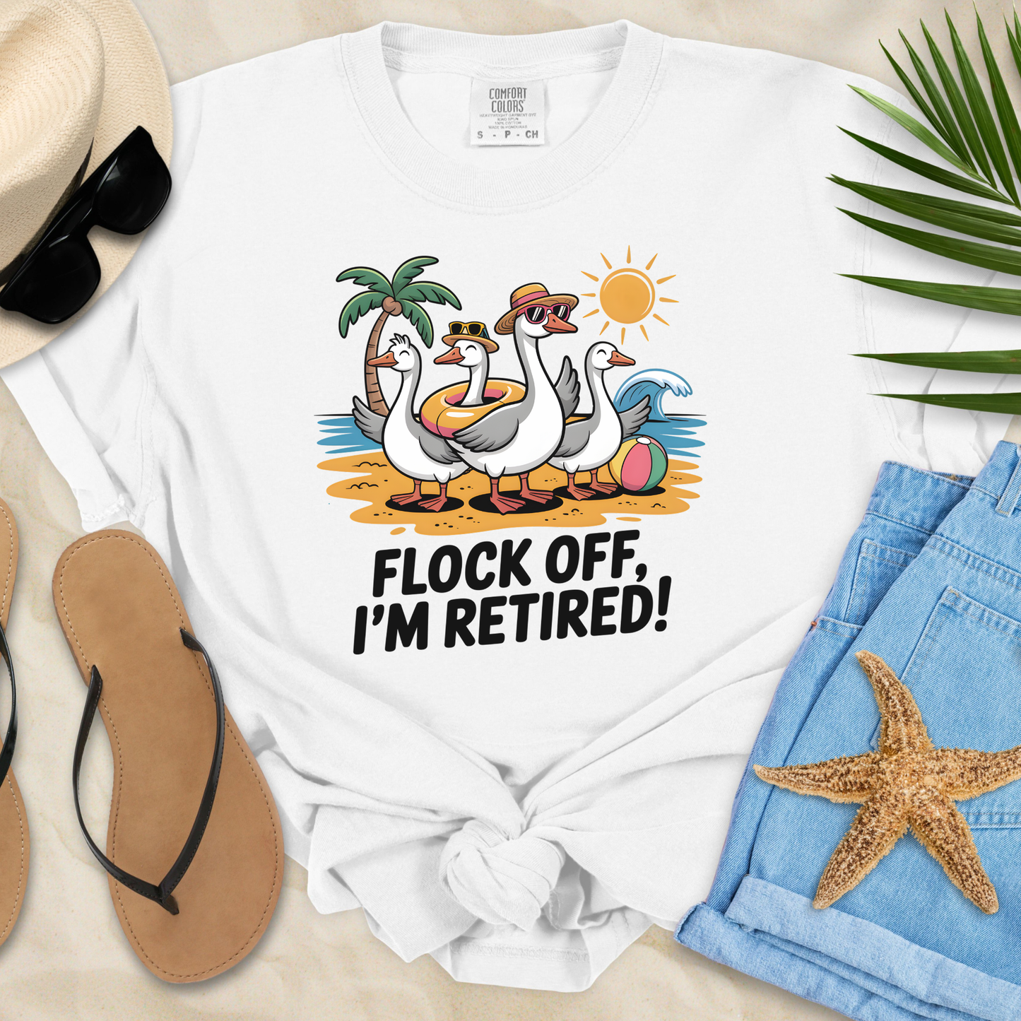 Flock Off-I'm Retired  T-Shirt