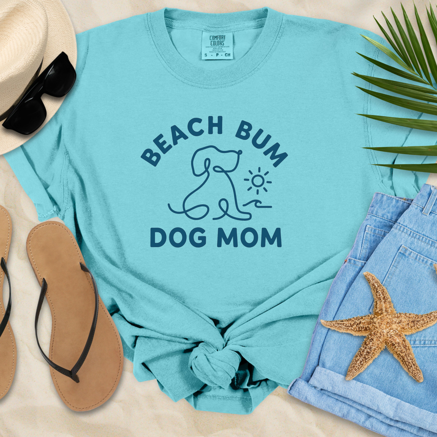 Beach Bum Dog Mom T-Shirt
