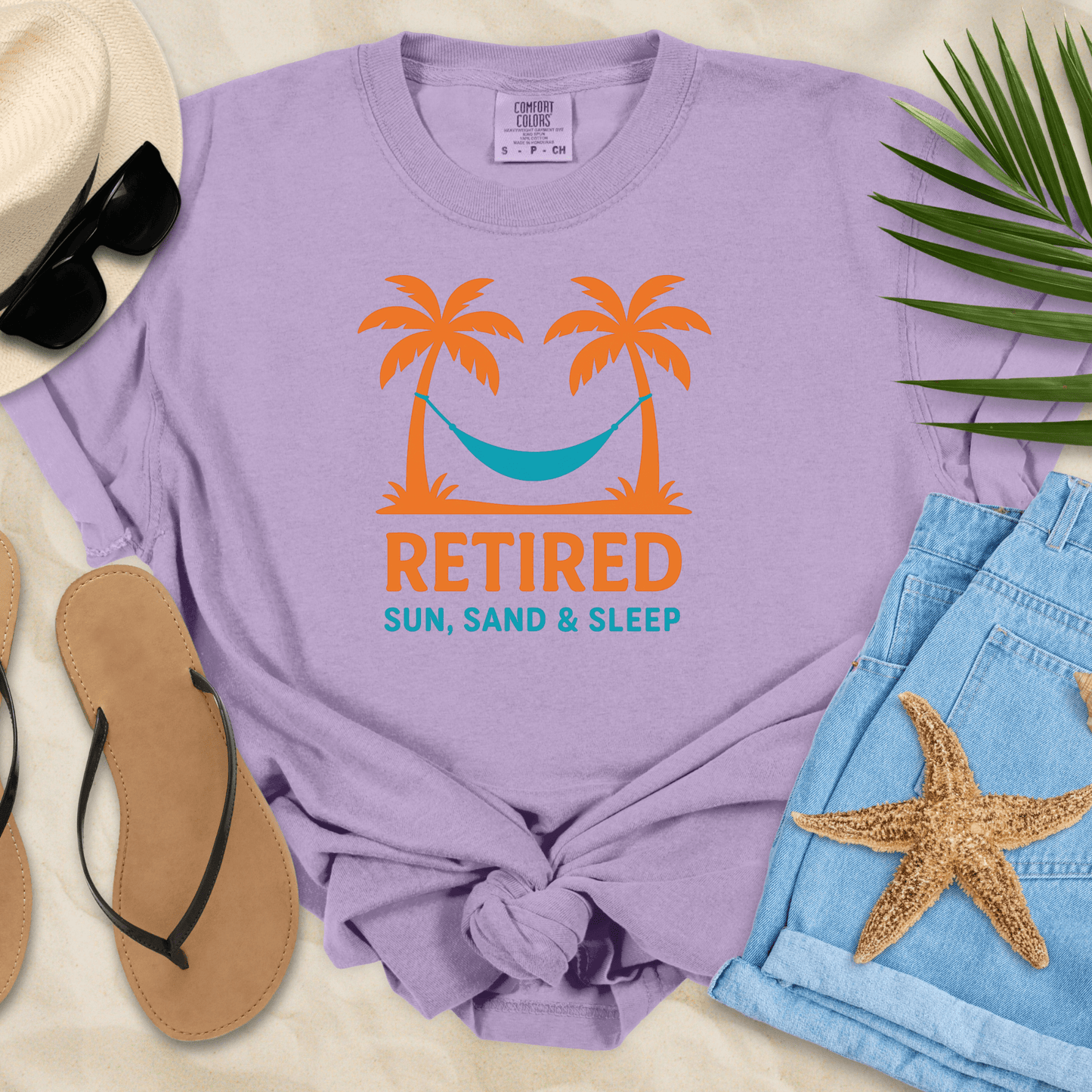 Retired - Sun, Sand, Sleep T-shirt