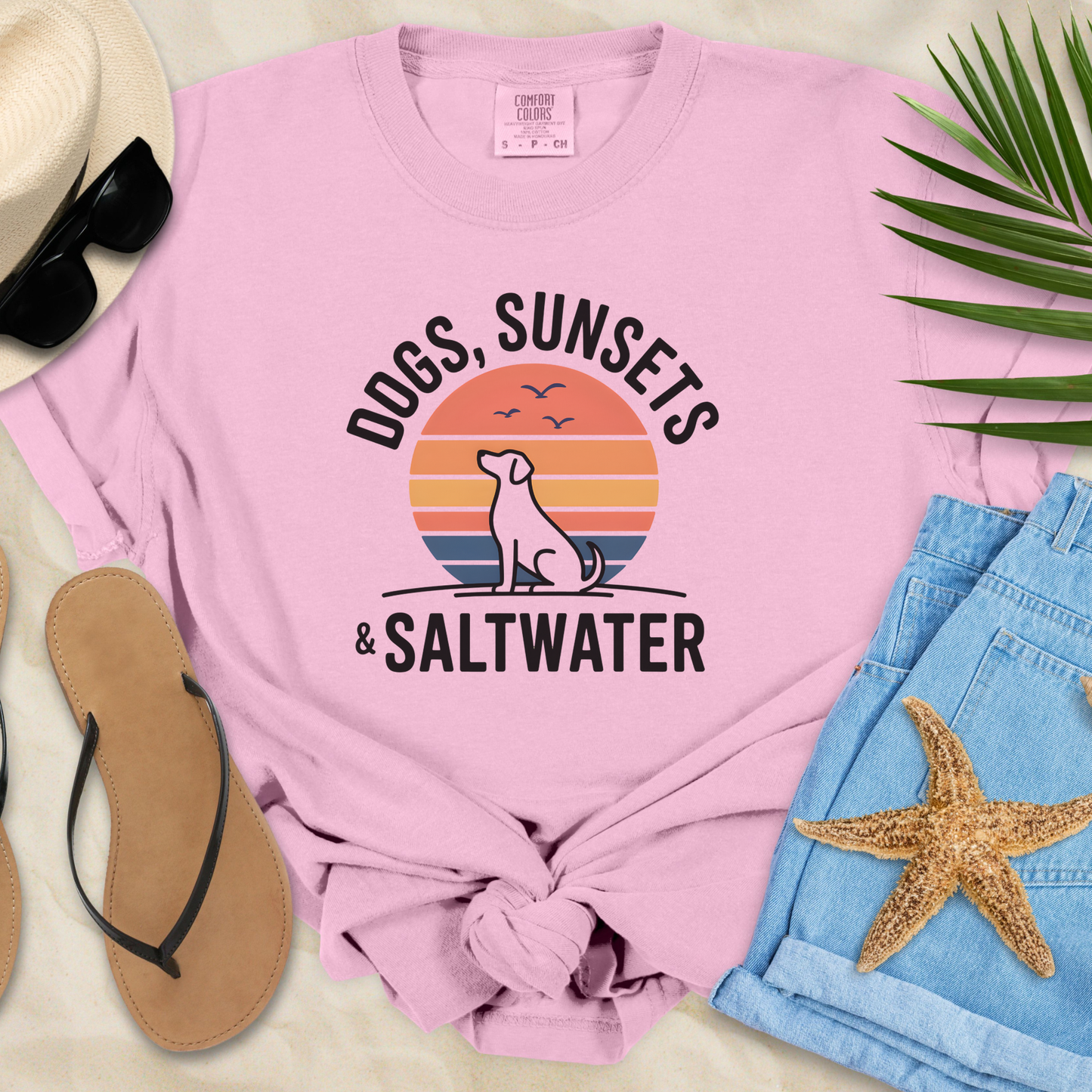 Dogs, Sunsets & Saltwater T-Shirt