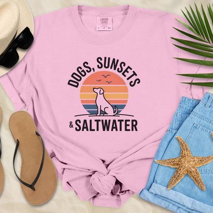 Dogs, Sunsets & Saltwater T-Shirt