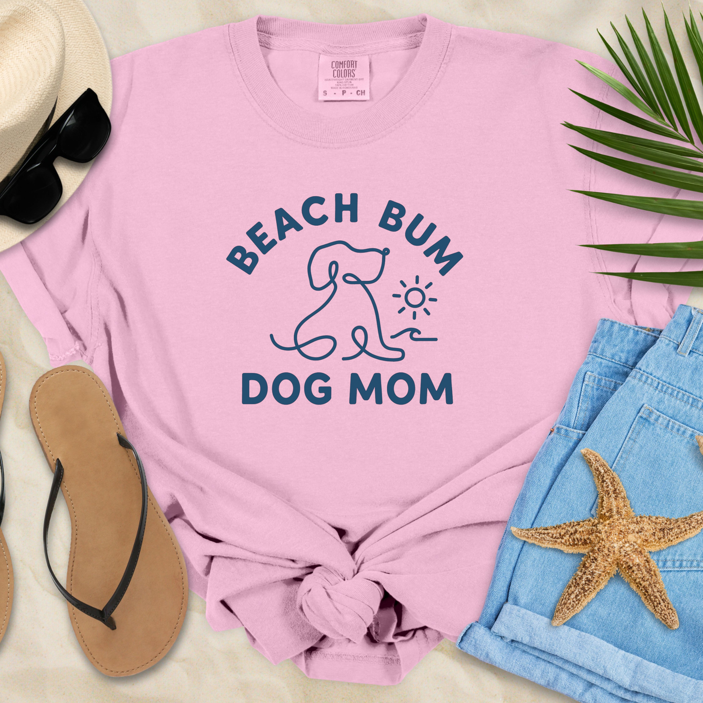Beach Bum Dog Mom T-Shirt