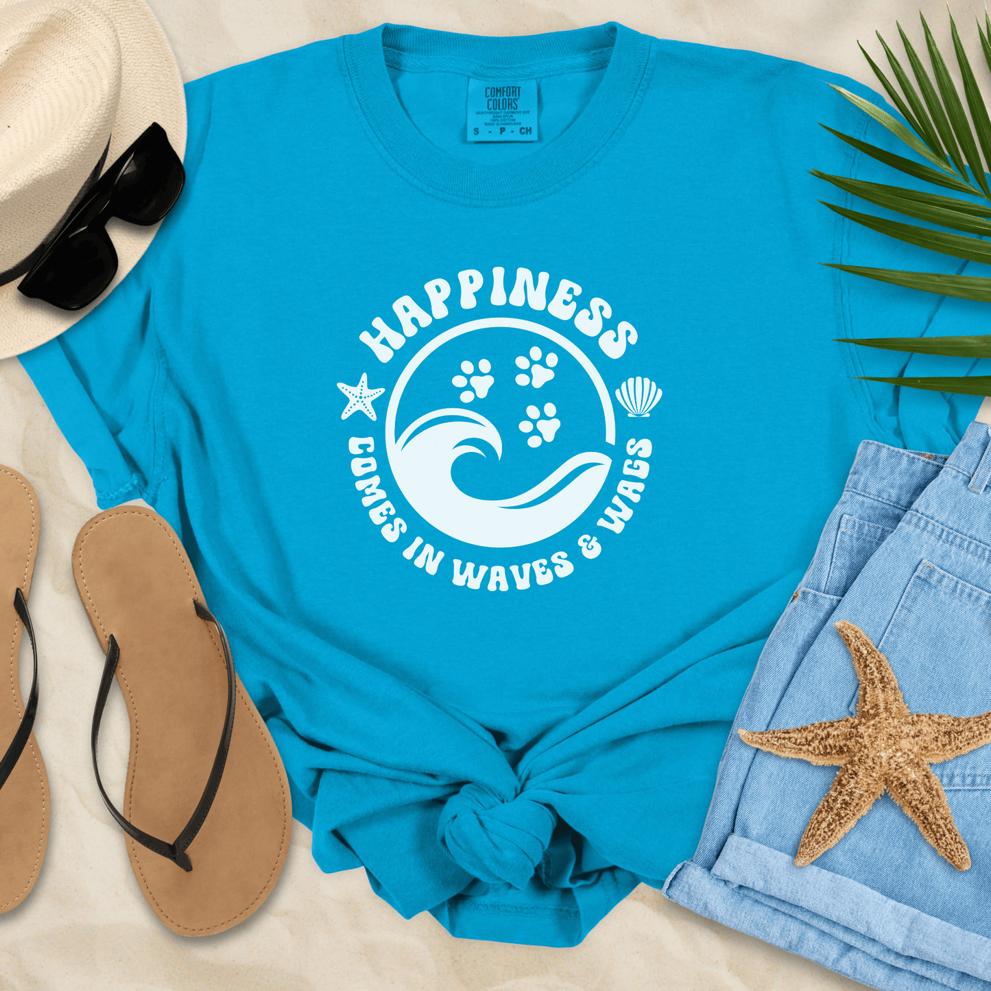 Waves & Wags T-Shirt  T-Shirt
