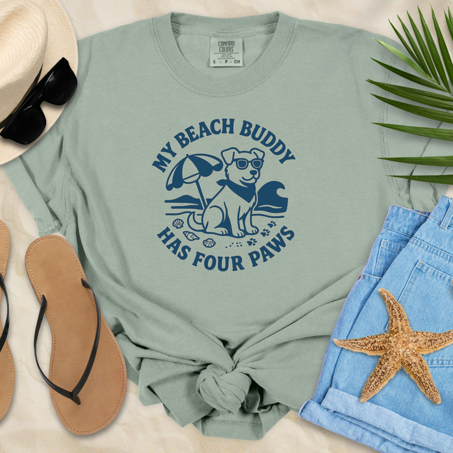 My Beach Buddy Has Four Paws T-Shirt