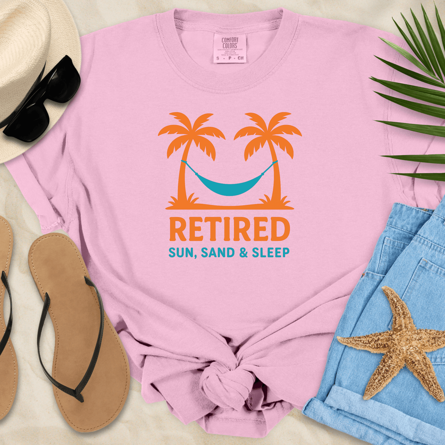 Retired - Sun, Sand, Sleep T-shirt