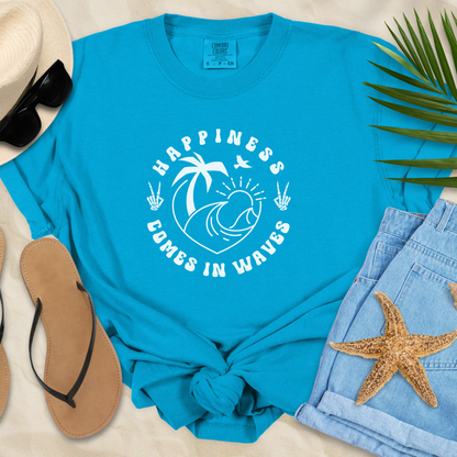 Happiness Comes In Waves  T-Shirt