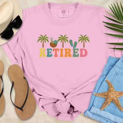 Retired - Palm Trees  T-Shirt