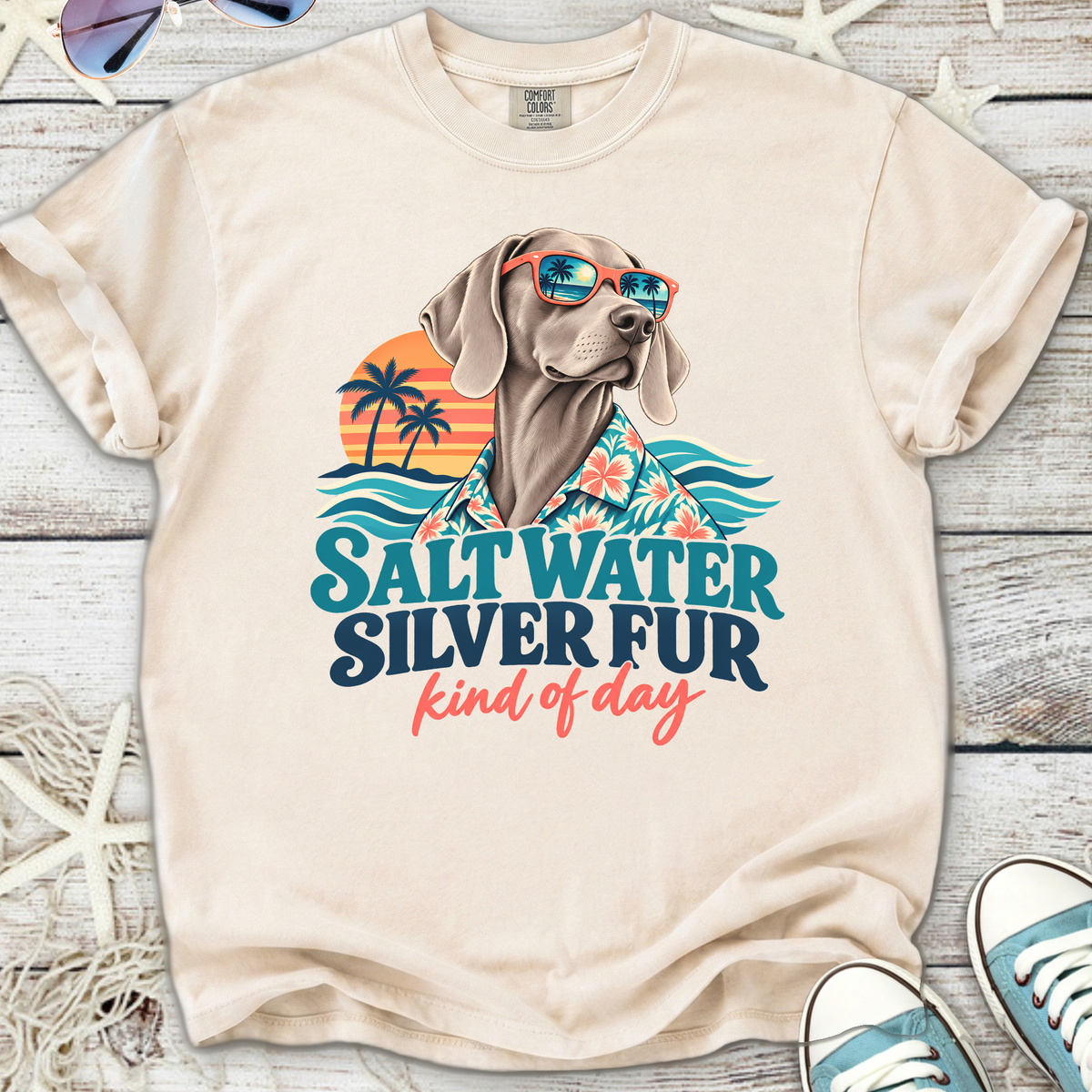 Salt Water Silver Fur T-Shirt