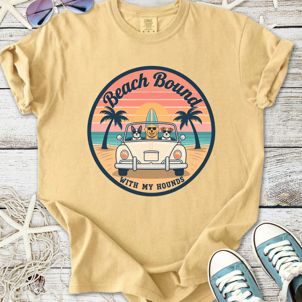 Beach Bound With My Hounds T-Shirt