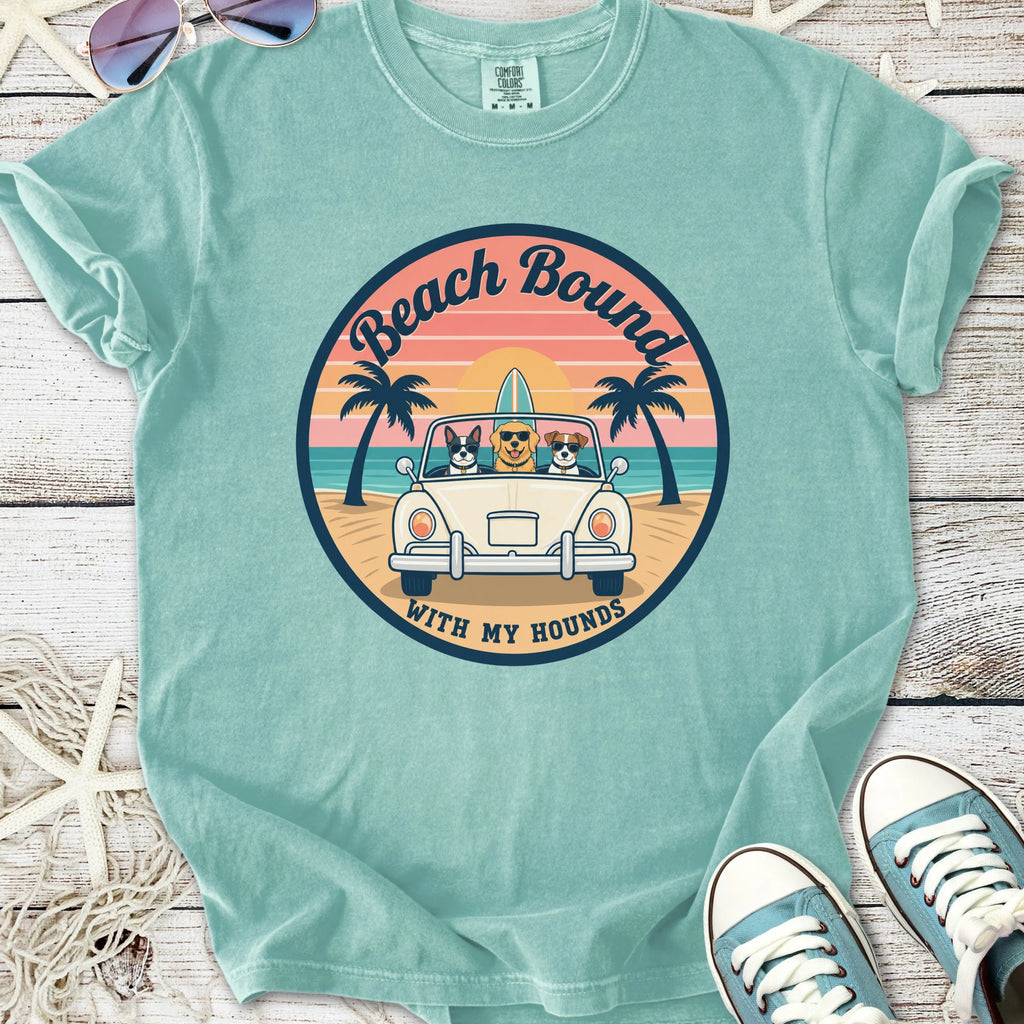 Beach Bound With My Hounds T-Shirt