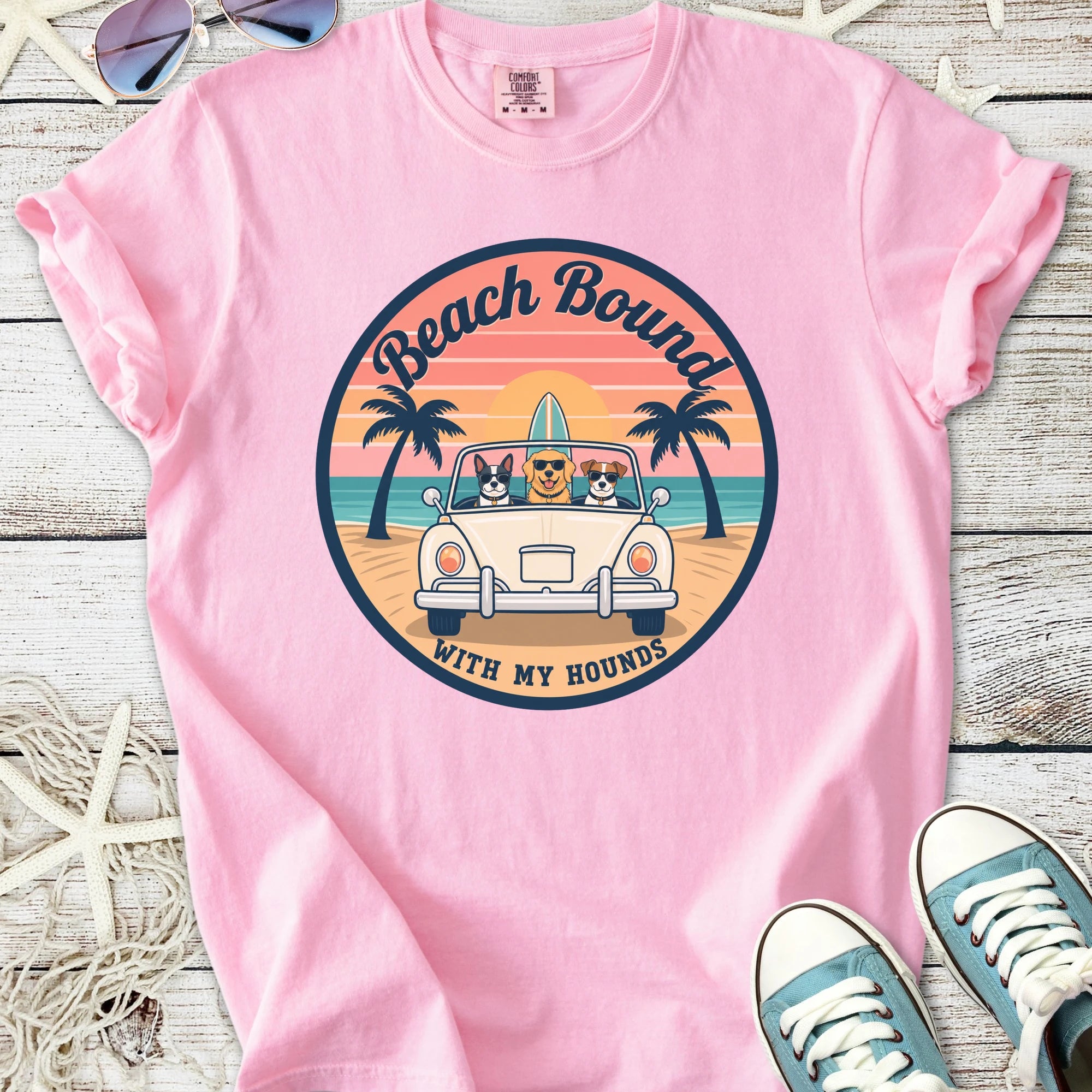 Beach Bound With My Hounds T-Shirt