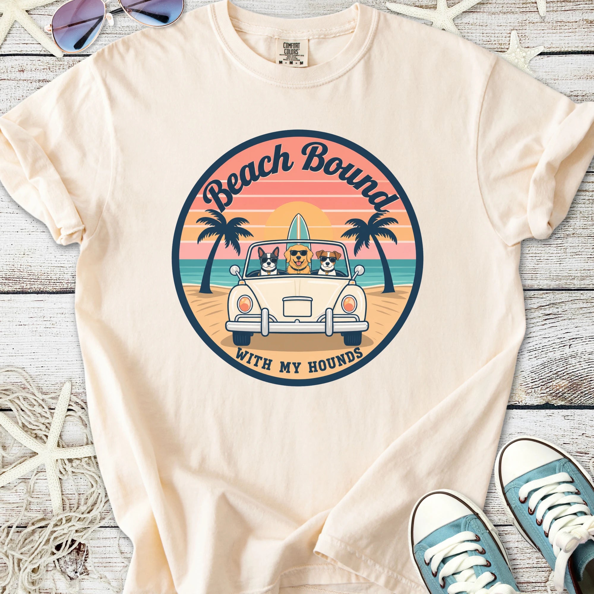 Beach Bound With My Hounds T-Shirt