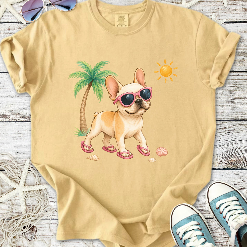Beach Day Frenchie T-Shirt