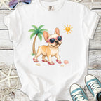 Beach Day Frenchie T-Shirt